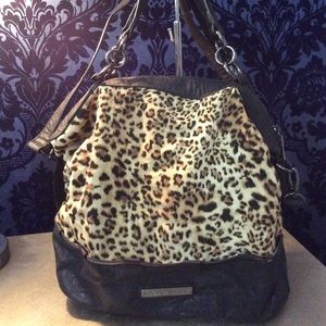 BCBGeneration Leopard and Black Bag